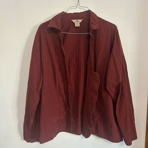Woolrich Women's Red Blouse With Hidden Feature